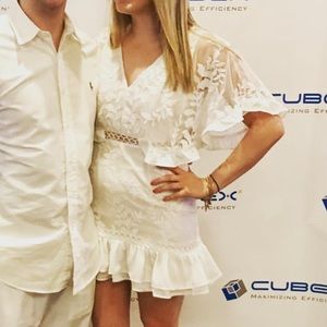 White Floral Dress Hello Molly